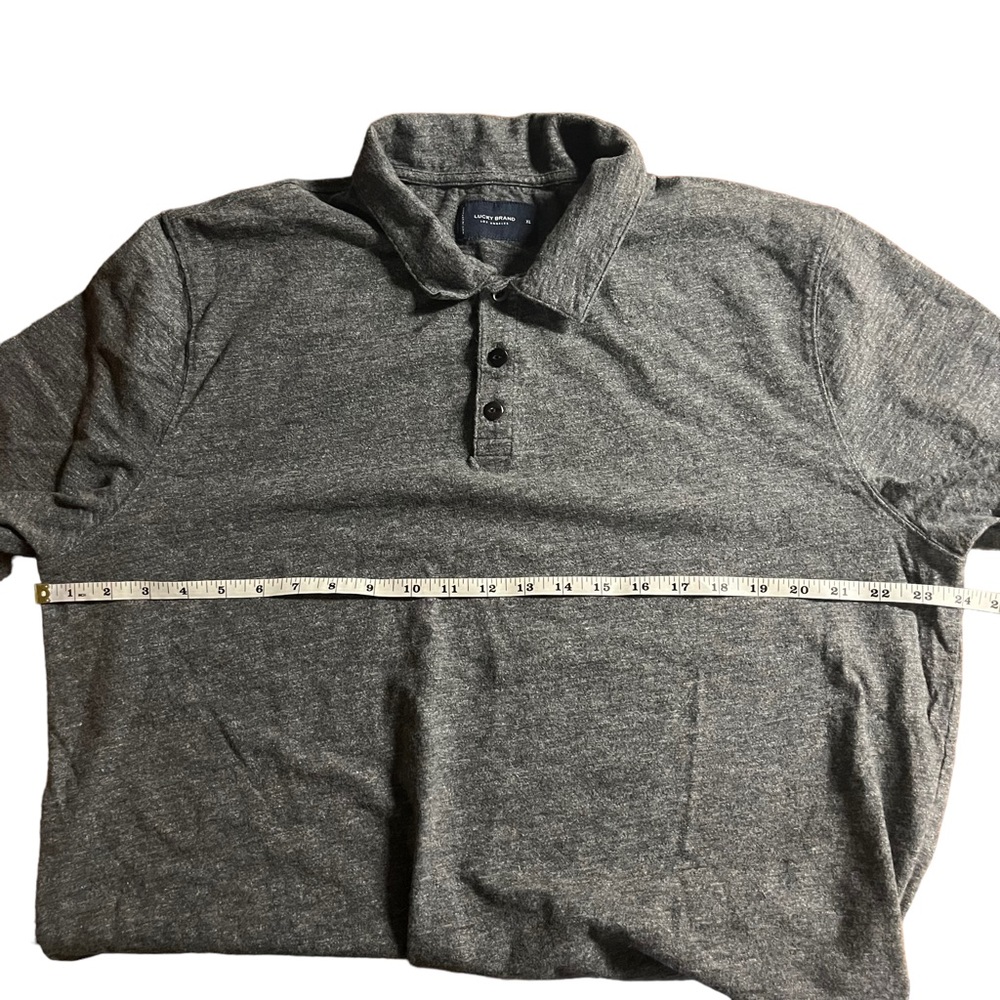 Lucky Brand men’s size XL gray shirt sleeve polo - Picture 5 of 6